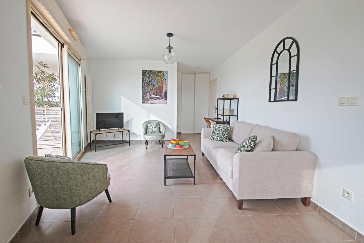 Appartement 4 Personnes, Grande Terrasse, Parking Prive, Wifi Montpellier Eksteriør bilde