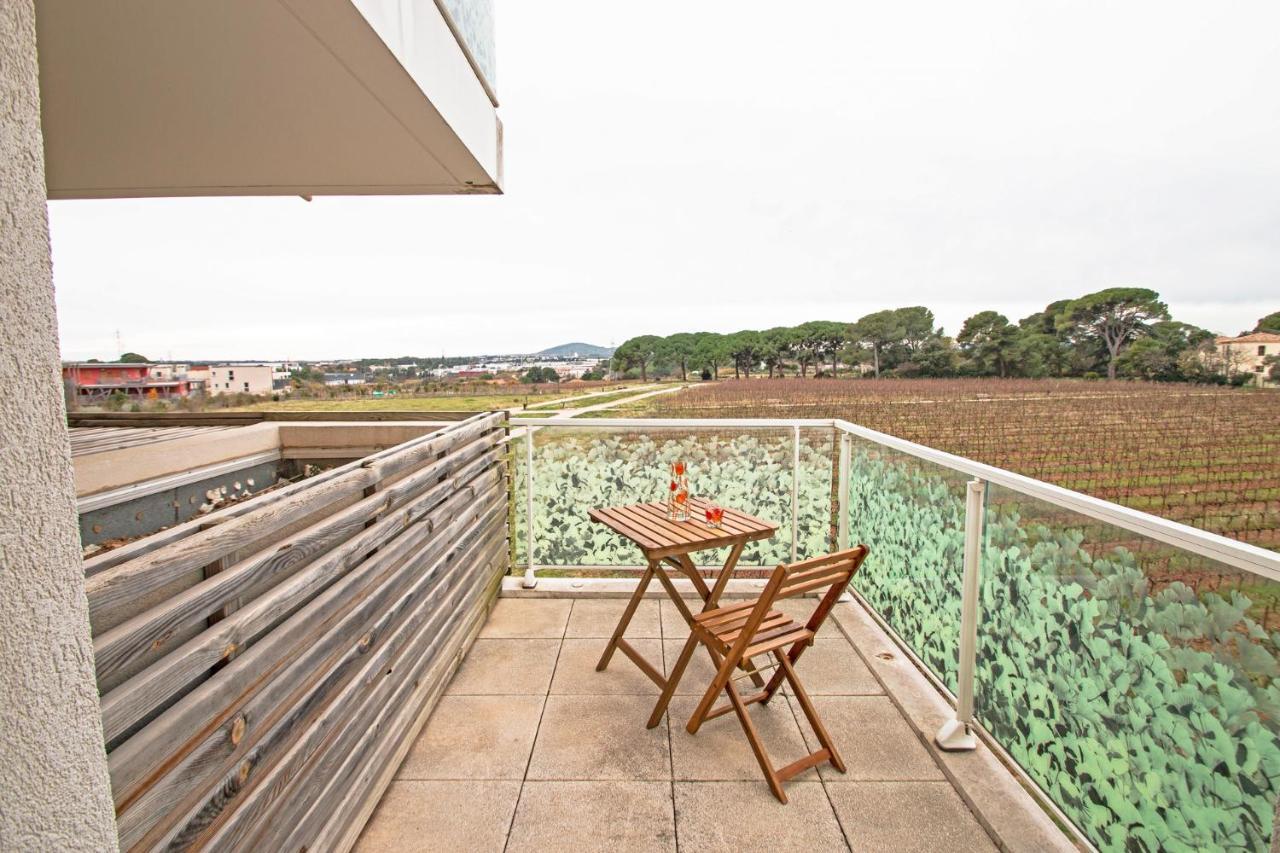 Appartement 4 Personnes, Grande Terrasse, Parking Prive, Wifi Montpellier Eksteriør bilde